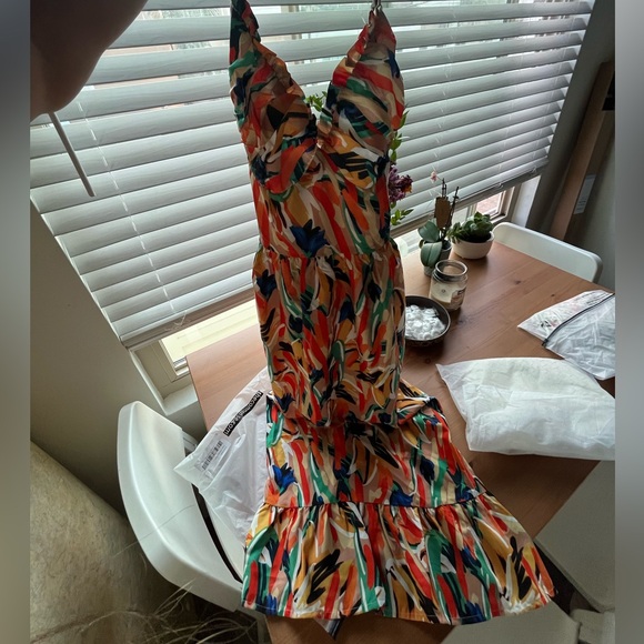 Multi Color Print Cami Midi Dress - Picture 3 of 5